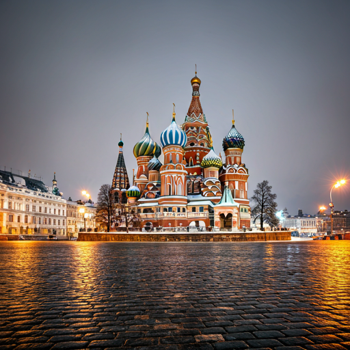 Sankt Basil-katedralen i skumringen